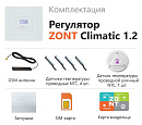 ZONT Climatic 1.2 Погодозависимый автоматический GSM / Wi-Fi регулятор (1 ГВС + 2 прямых/смесительных) с доставкой в Казань